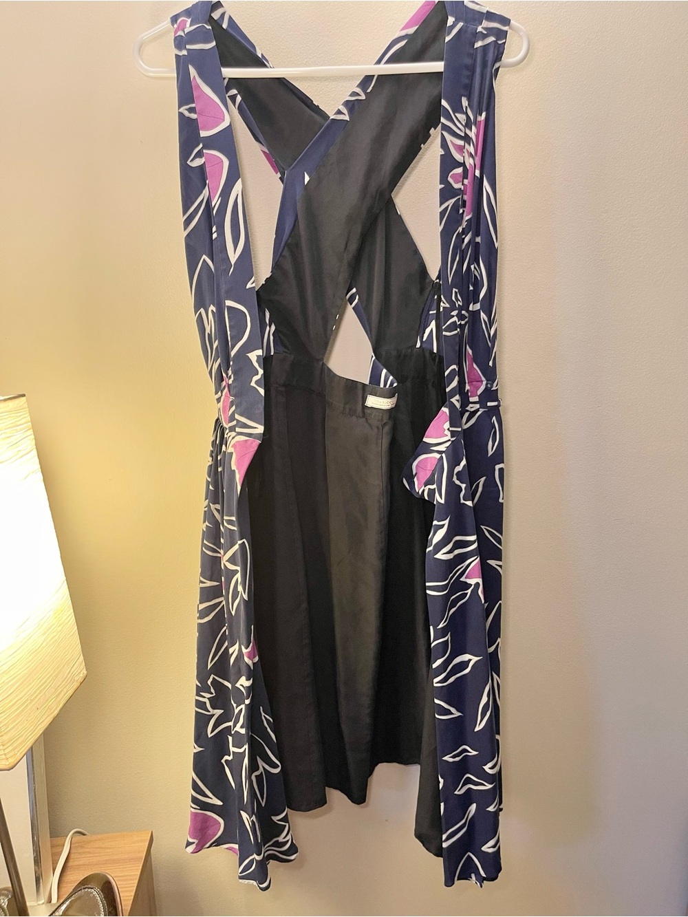 Nina Ricci Silk Wrap Dress Size 2 in Blue - Picture 8 of 15